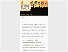 Tablet Screenshot of icm-milan.com